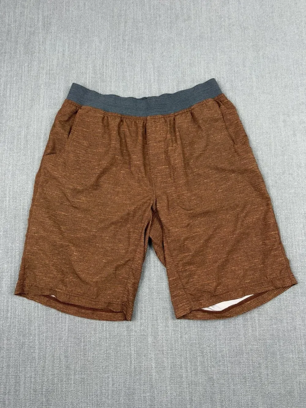 Prana Breathe Athletic Shorts Men’s Large Brown Stretch Performance Lined
